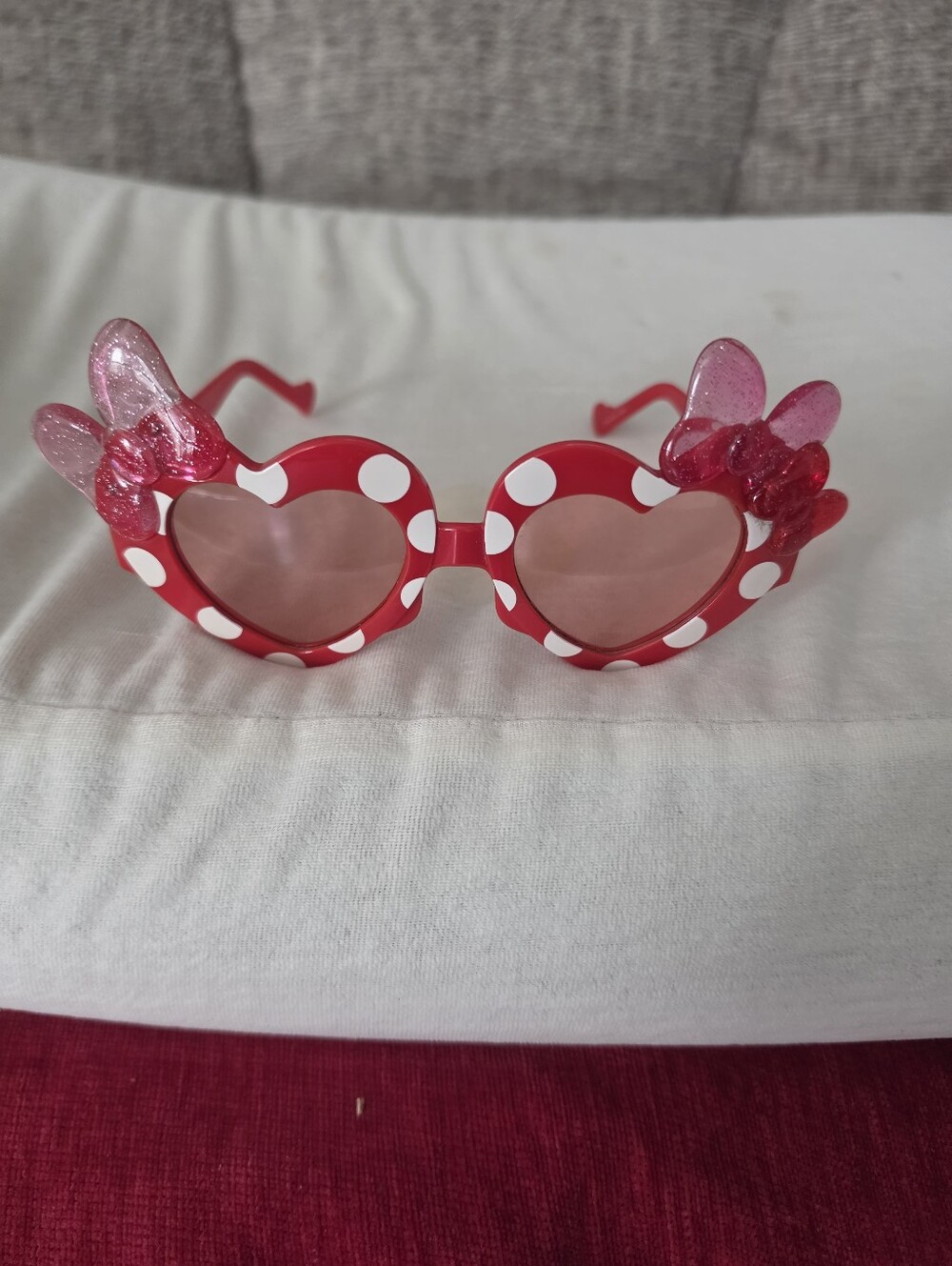 Minnie Mouse Heart Shaped Sunglasses